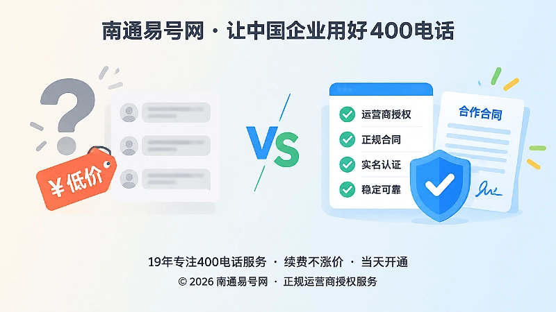 400电话办理风险与正规流程对比图